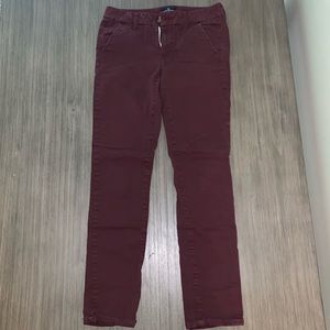 Maroon stretch American Eagle pants